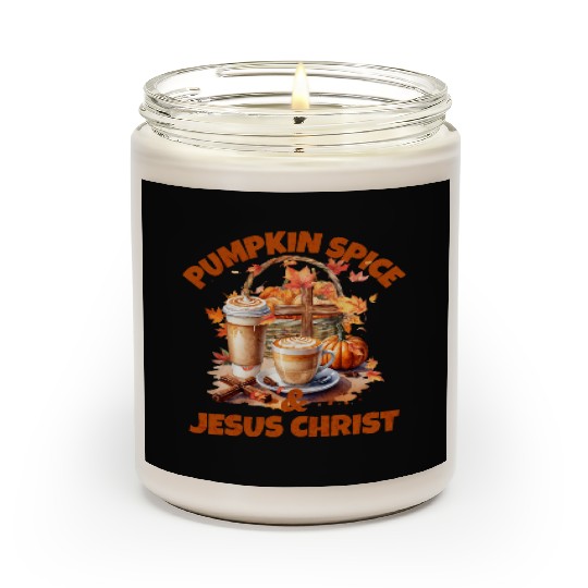 Pumpkin Spice And Jesus Christ Scented Candles