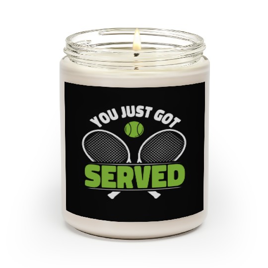 Funny Tennis Player Racket Friends Scented Candles