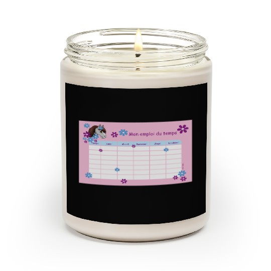 Timetable for Kids - Pony Flowers pink - French Scented Candles