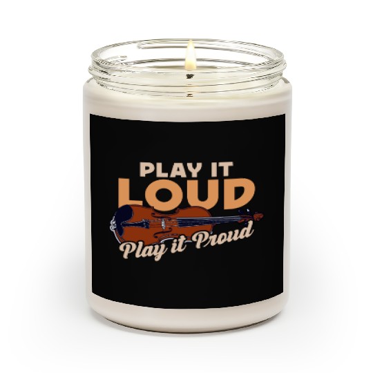 Fiddle Play It Loud Play It Proud Country Music Scented Candles