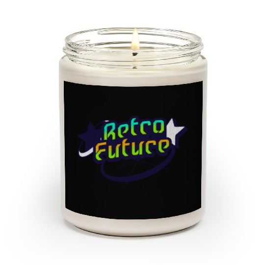Retro Future - Neon Streetwear for Y2K lovers Scented Candles