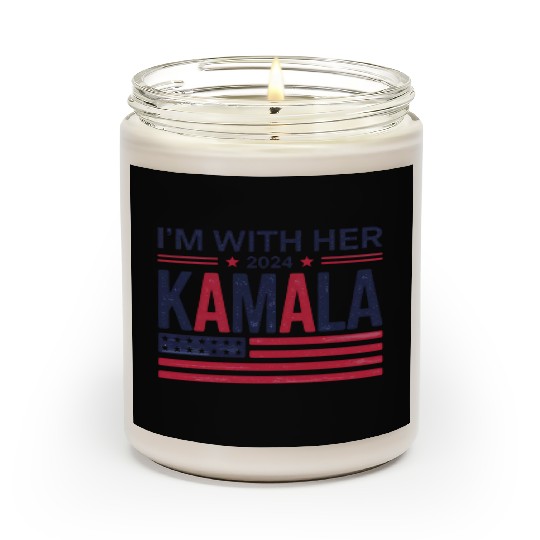 Kamala Harris Support I'm With Her Vote Kamala Har Scented Candles