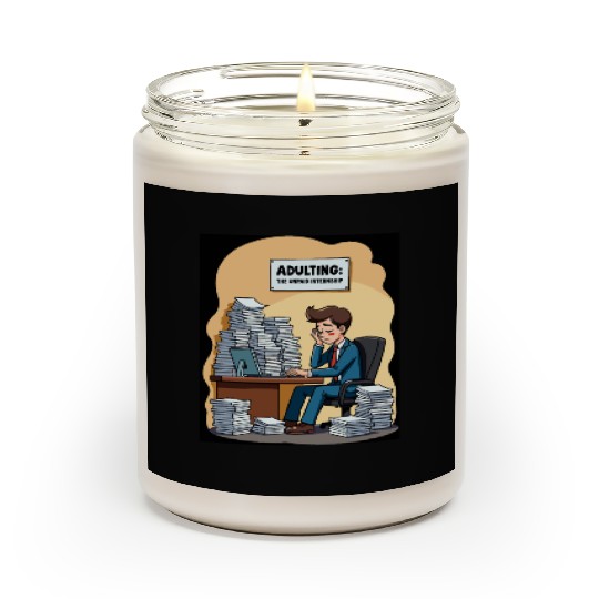 Adulting: The Unpaid Internship - Office Humor Scented Candles