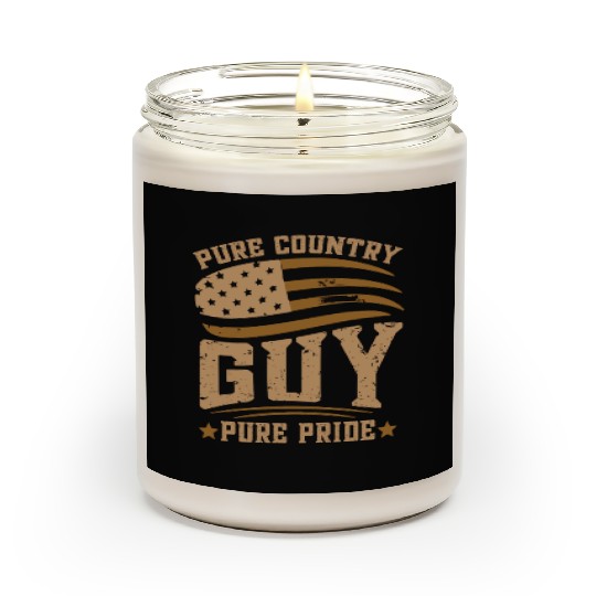 Small Town Us Flag Country Livin Boy Scented Candles