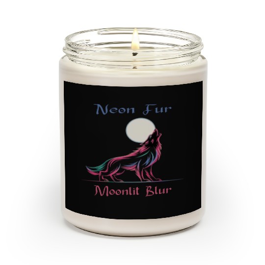 Neon Werewolf Scented Candles
