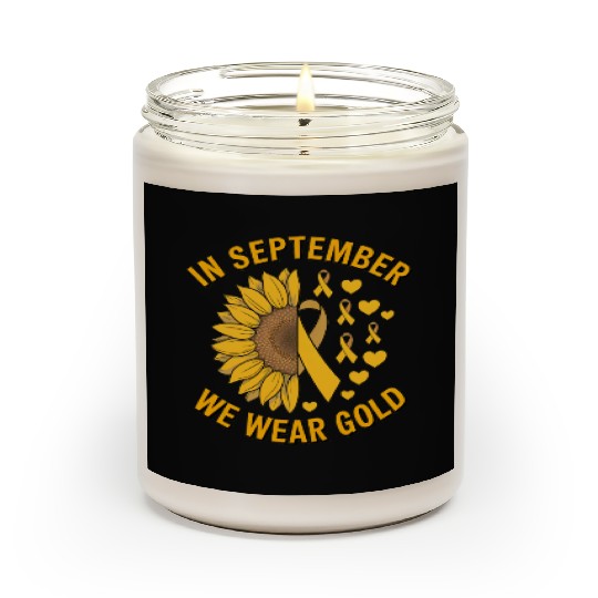 September We Wear Gold Childhood Cancer Awareness Scented Candles