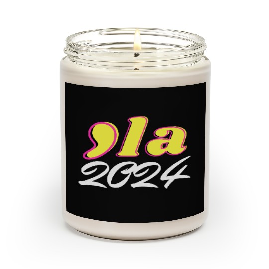 kamala harris 2024 president comma la funny t-shir Scented Candles