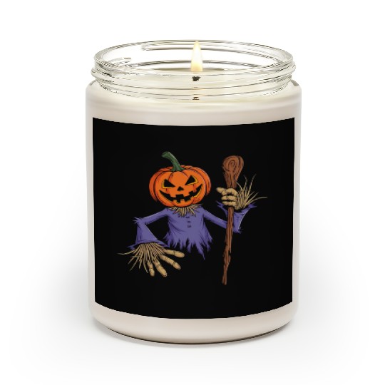 Spooky Halloween Scarecrow Scented Candles
