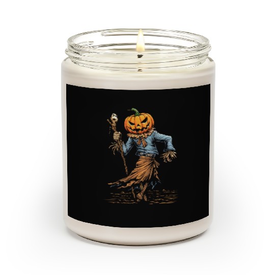 Spooky Halloween Scarecrow Scented Candles