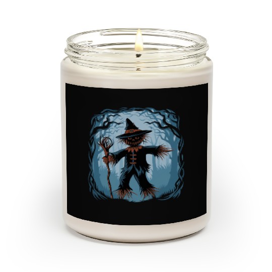 Spooky Halloween Scarecrow Scented Candles