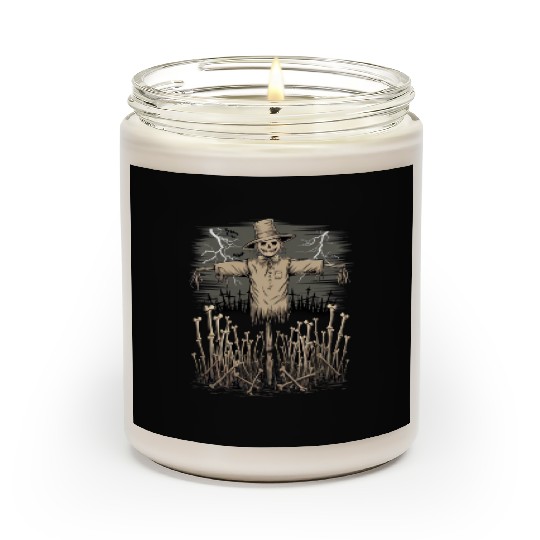 Spooky Halloween Scarecrow Scented Candles