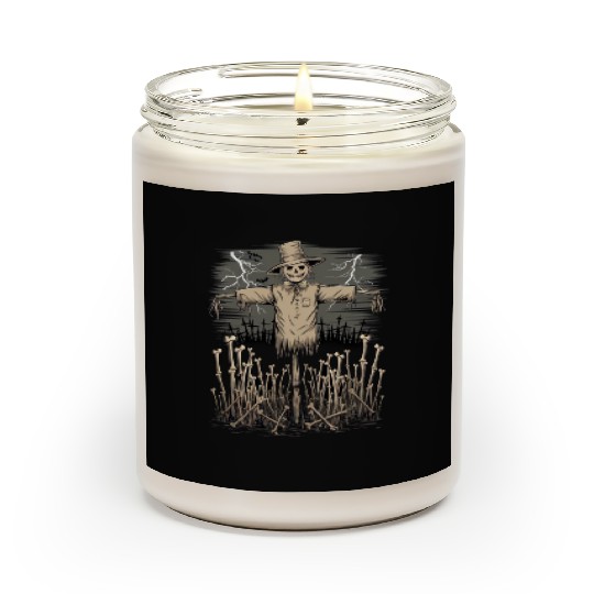 Spooky Halloween Scarecrow Scented Candles