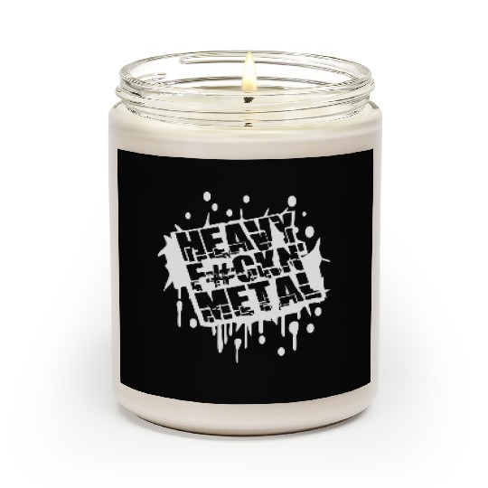 Heavy F#ckin' Metal Hard Rock Music Graffiti Spray Scented Candles