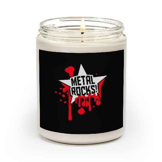 Heavy Metal Rocks Hard Rock Music Graffiti Star Scented Candles