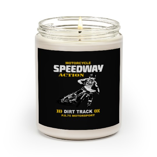 Motorcycle Speedway Racing Scented Candles