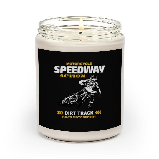 Motorcycle Speedway Racing Scented Candles