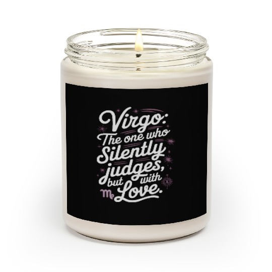 Funny Virgo Zodiac Quote Scented Candles