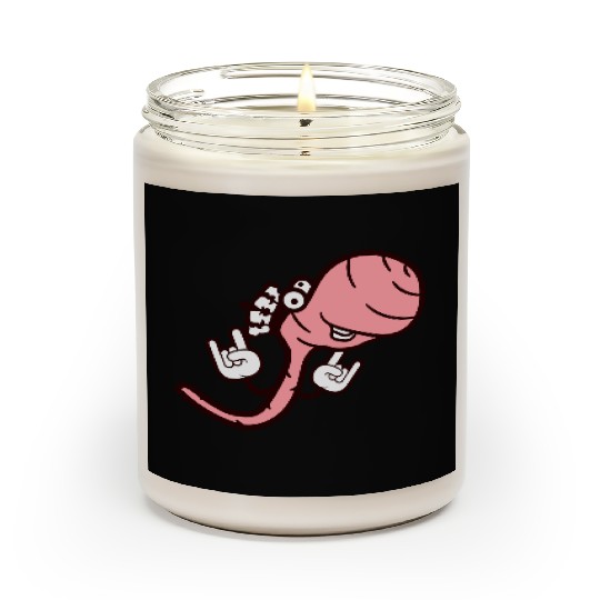 Cute Cool Worm Crown King Party Animal Fun Monster Scented Candles