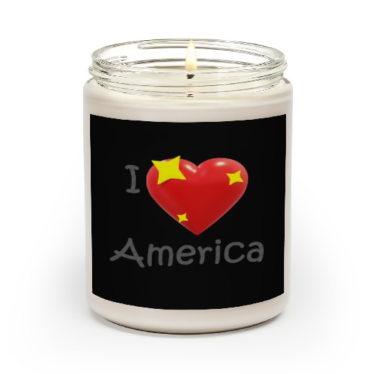 I Love America Scented Candles