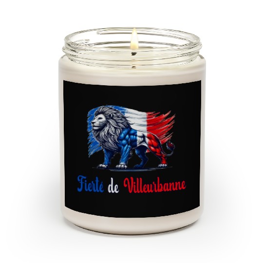 The pride of Villeurbanne flag design Scented Candles