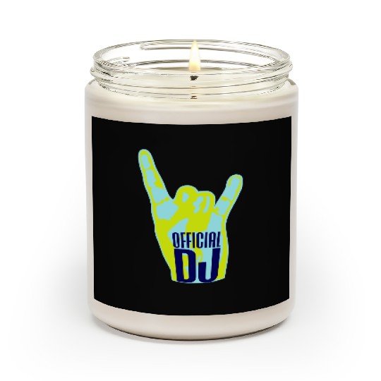 Official DJ Music Heavy Metal Horns Hand Gesture Scented Candles