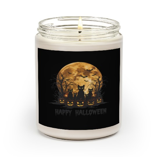 Midnight Cats: Spooky Halloween Night Scented Candles