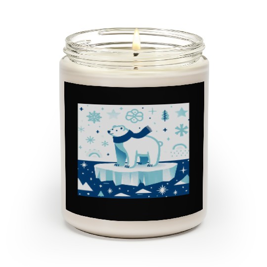 Polar Bear in Winter Wonderland Scented Candles