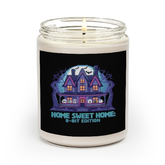 8 Bit Haunted House 01 Scented Candles