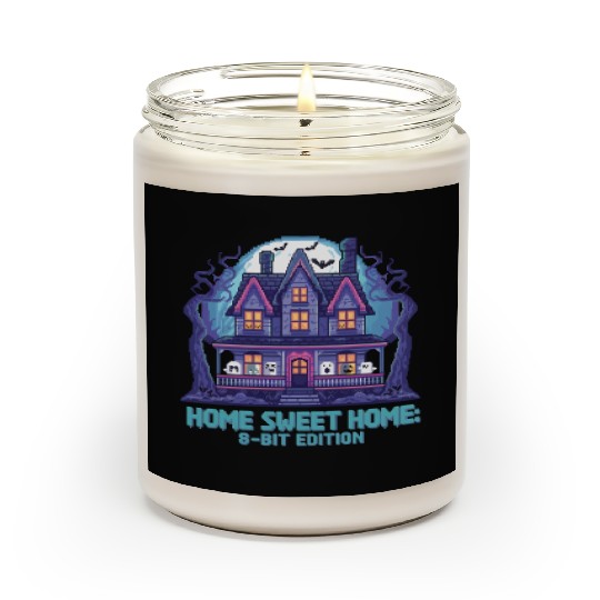 8 Bit Haunted House 01 Scented Candles