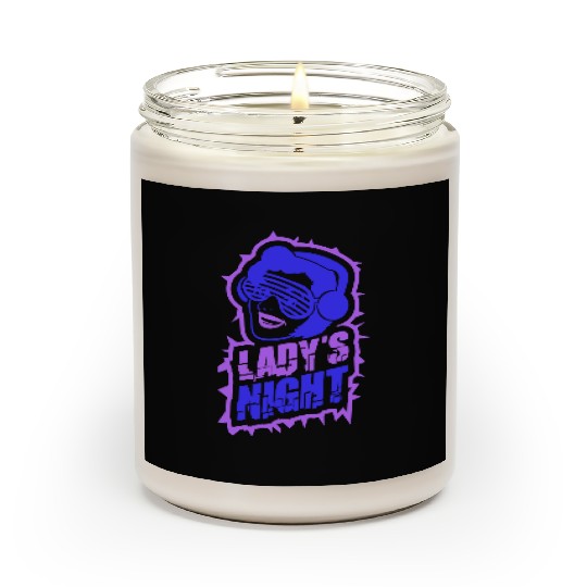 Ladys Night Retro DJ Woman Girls Ladies Evening Scented Candles