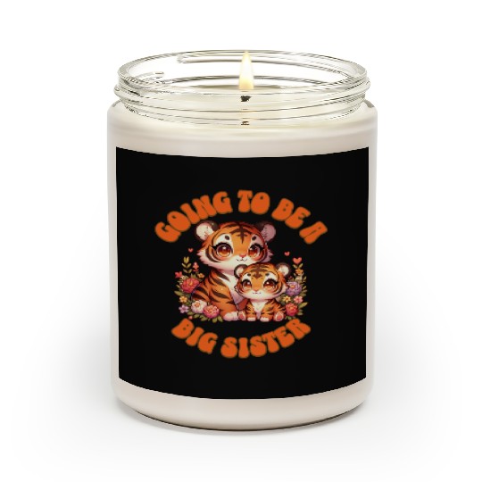 Become A Big Sister Sweet Tiger Scented Candles