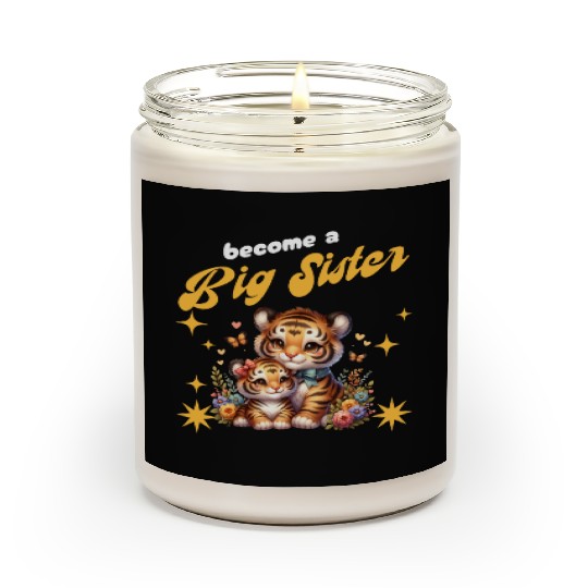 Soon I Will Be A Big Sister Sweet Tigers Scented Candles