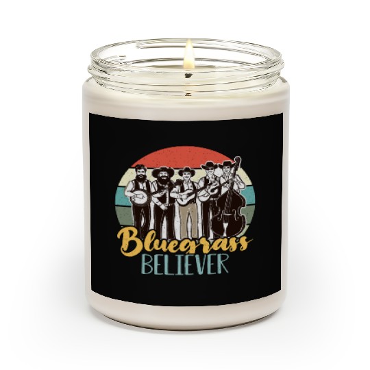 Bluegrass Believer Retro Musician Country Music Scented Candles