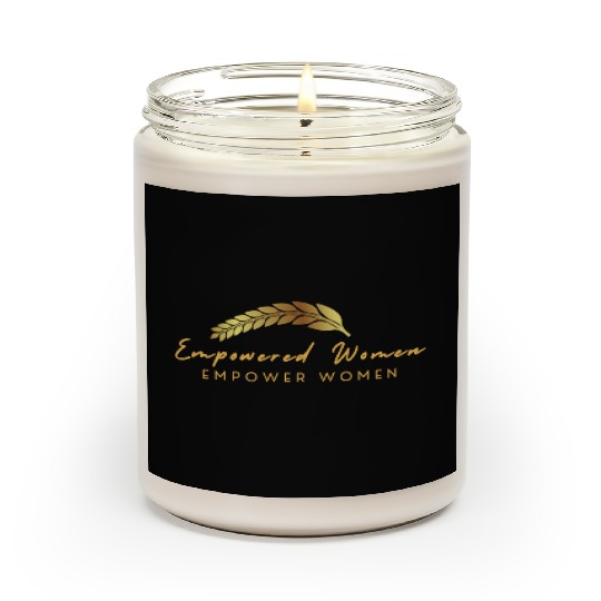 Black and Gold Empowered Women Scented Candles
