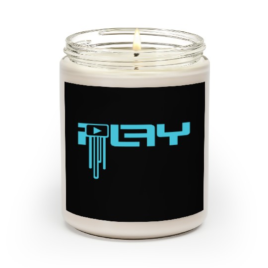Play Icon Party On Techno DJ Music Graffiti Drops Scented Candles