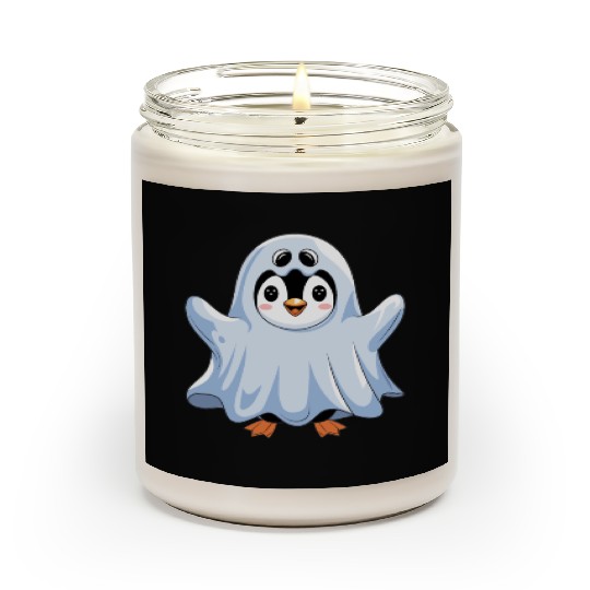 Penguin Halloween Cute Ghost Penguin Costume Scented Candles