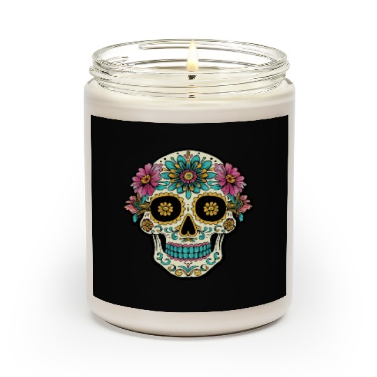 Day of the Dead Sugar Skull, Flippin Sweet Gear Scented Candles