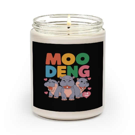 Just A Girl Who Loves Moo Deng Adorable Baby Scented Candles