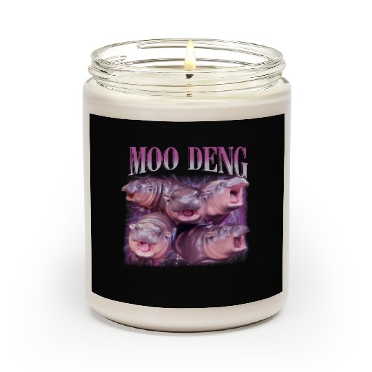 I Love Moo Deng Bootleg I love you Bouncy Pig Scented Candles