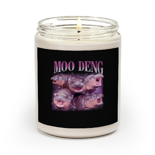 I Love Moo Deng Bootleg I love you Bouncy Pig Scented Candles