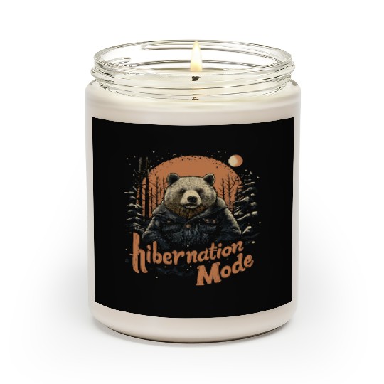 Hibernation Mode Brown Bear Scented Candles