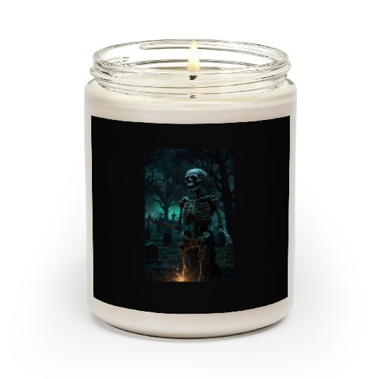 Rising Skeleton in the Graveyard Scented Candles