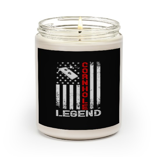 Cornhole Legend US American Flag Scented Candles