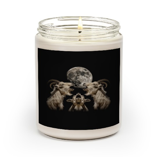 Goat Farm Animal Farmer Howling Moon Scented Candles