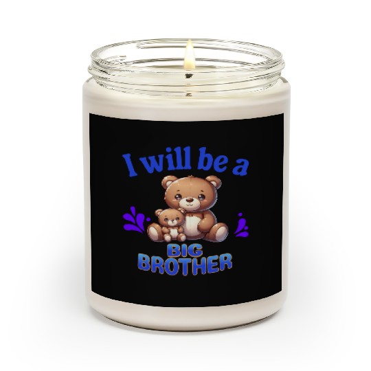 I'm Going To Be A Big Brother Cute Teddy Bears, Scented Candles