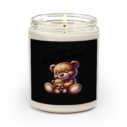 I'm Going To Be A Big Brother Cute Teddy Bears, Scented Candles