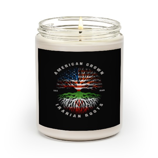 American Grown Iranian Roots Iran Flag Scented Candles