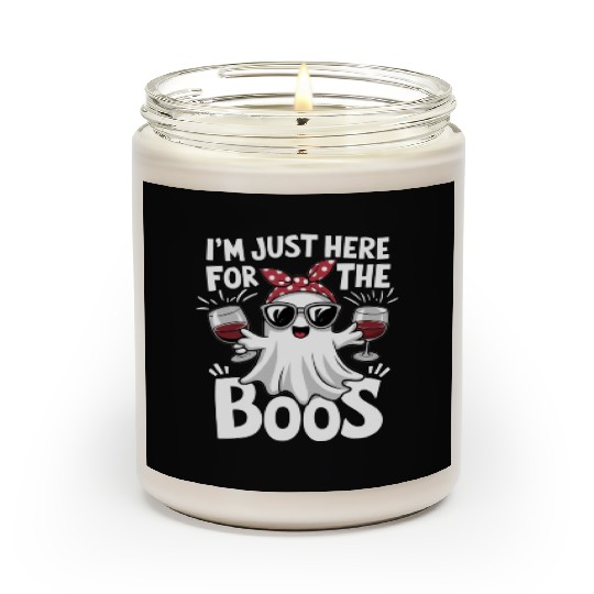 Boo tiful Wine Ghost Halloween Fun Scented Candles
