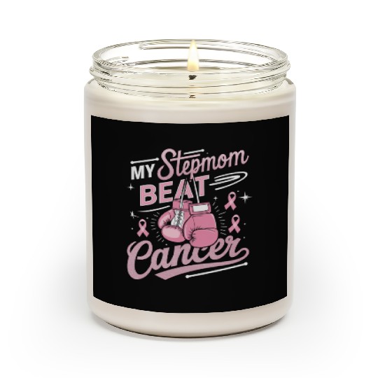 My Stepmom Beat Cancer Breast Cancer Awareness Scented Candles