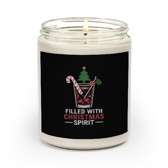 Filled With Christmas Spirit Festive Drink Design Scented Candles